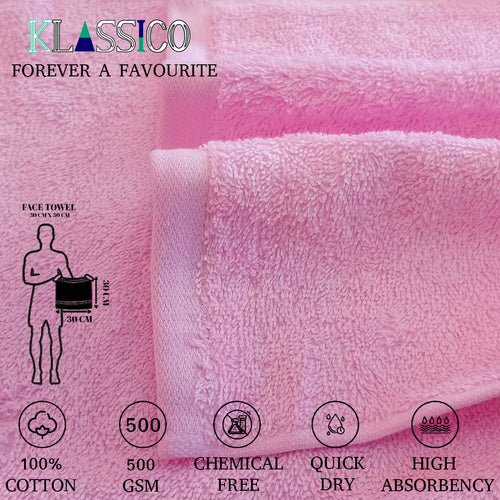 Klassico Face Towel. 100% Cotton Towel.